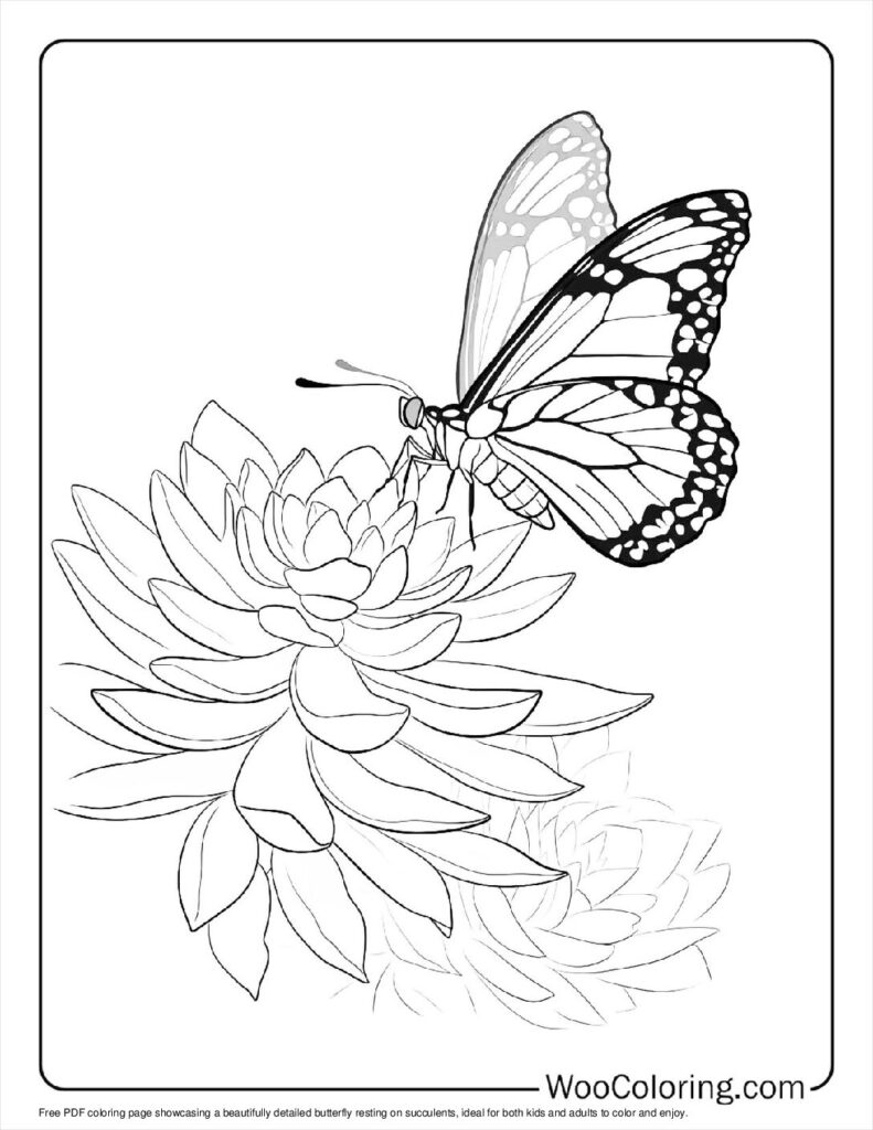100  Succulent coloring pages  Free PDF To Print  - 41