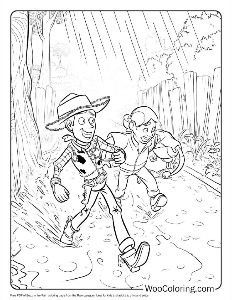 100  Rain coloring pages  Free PDF To Print  - 99