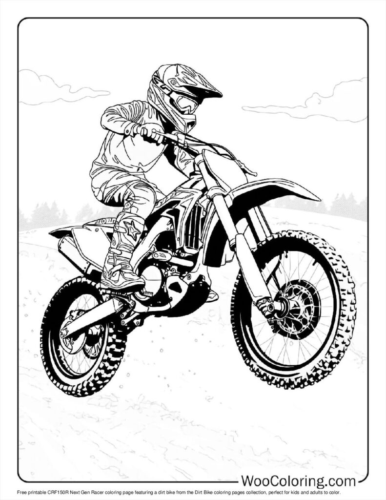 100  Dirt Bike coloring pages  Free PDF To Print  - 38