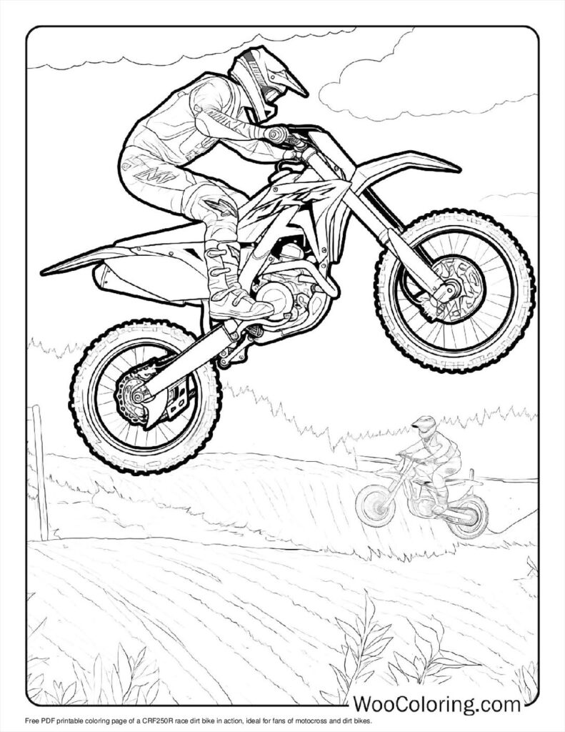100  Dirt Bike coloring pages  Free PDF To Print  - 2