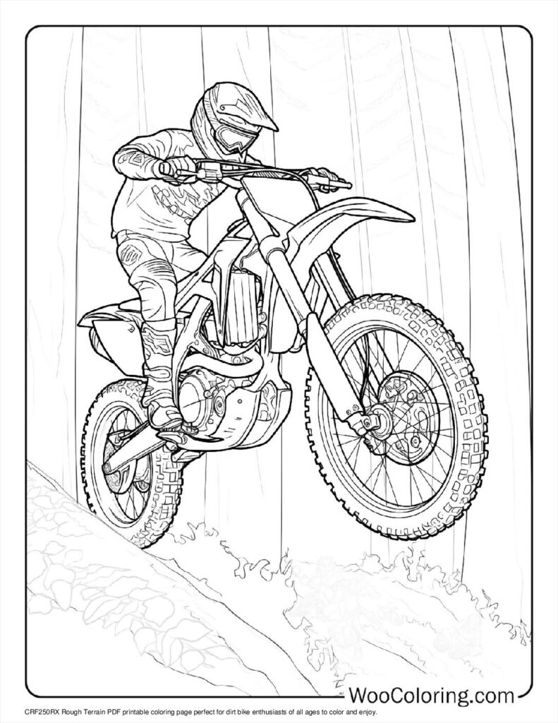 100  Dirt Bike coloring pages  Free PDF To Print  - 47