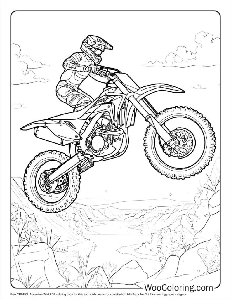 100  Dirt Bike coloring pages  Free PDF To Print  - 57