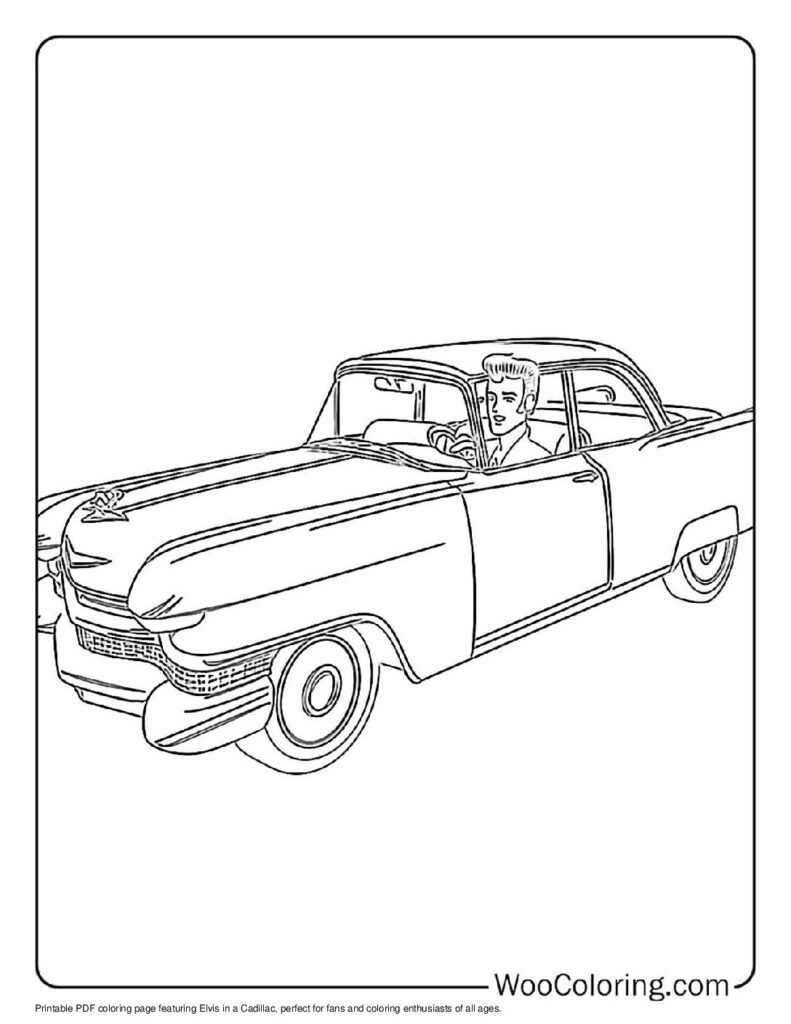 100  Elvis coloring pages  Free PDF To Print  - 93