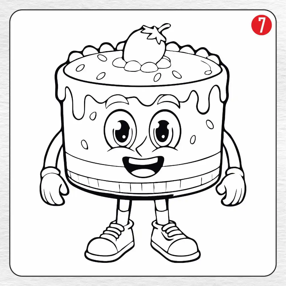 36 Cake Coloring Pages  Free PDF To Print  - 88