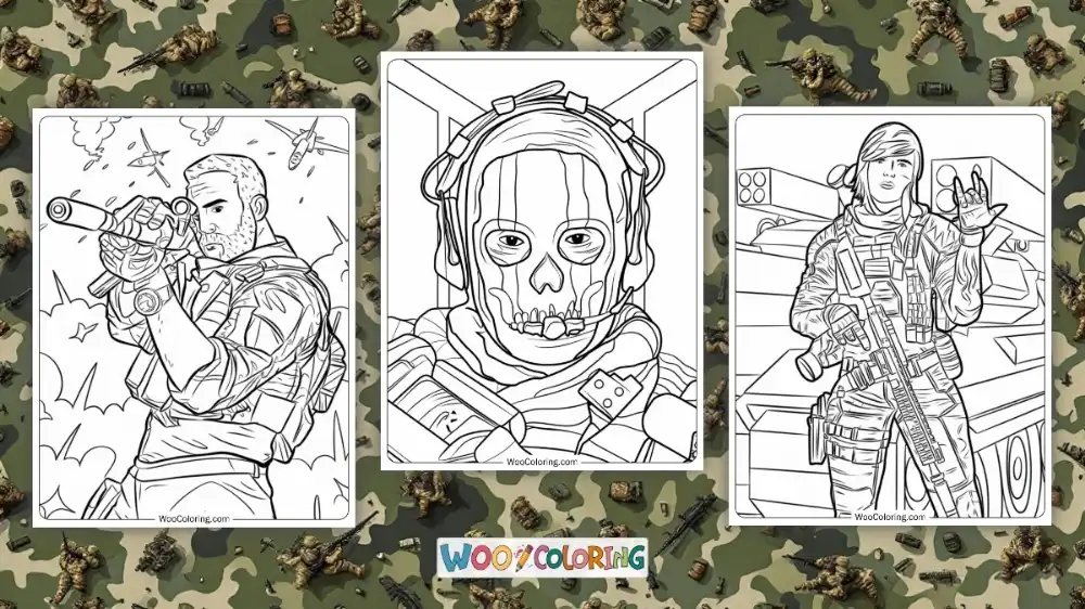 100+ Call Of Duty coloring pages (Free PDF To Print) | Woo Coloring