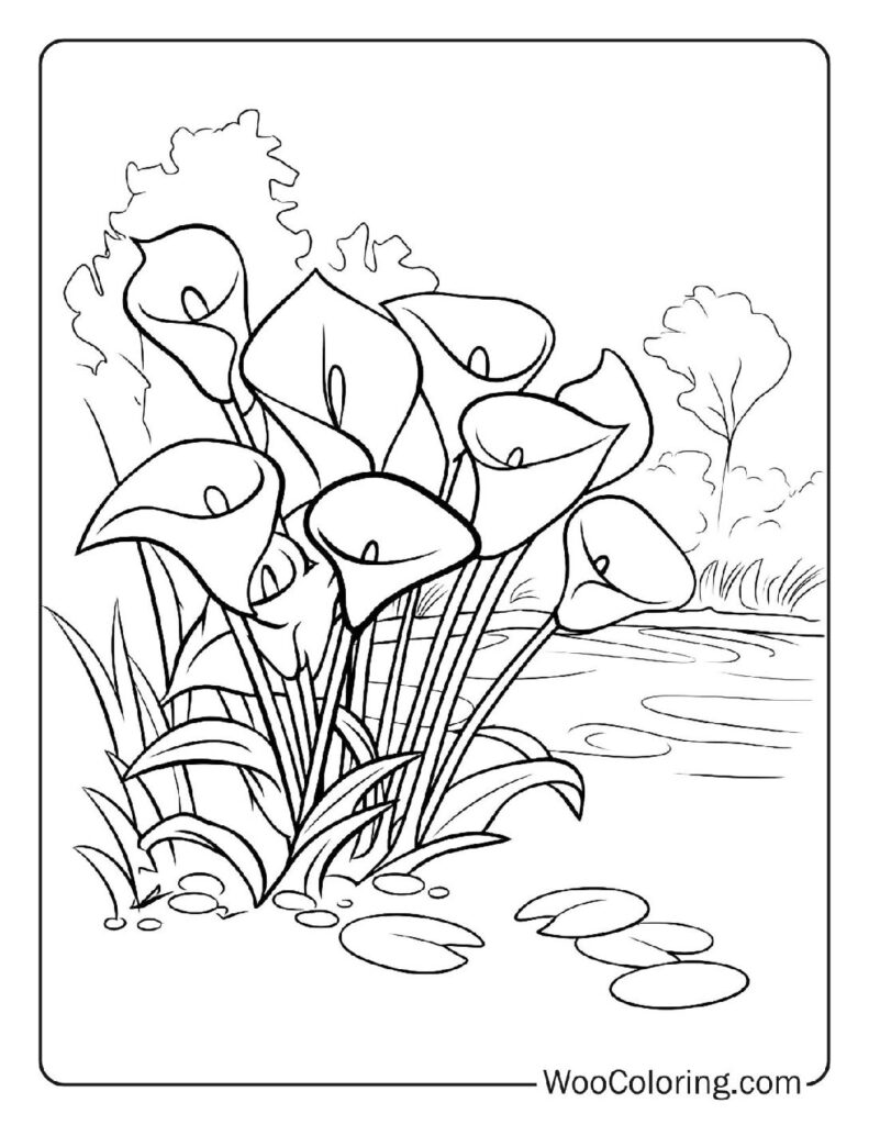 100 Flower coloring pages Free PDF To Print - 92