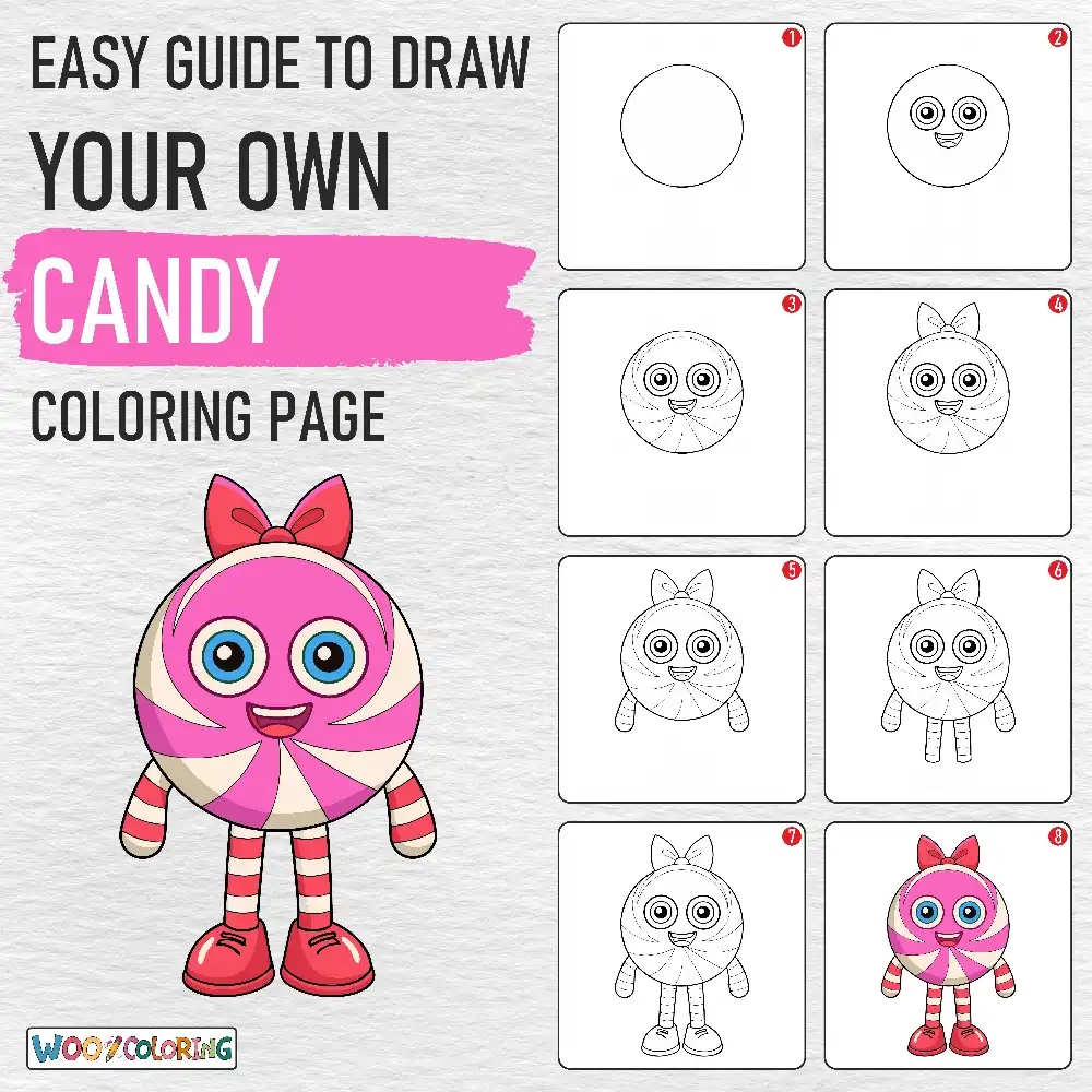 28 Candy Coloring Pages  Free PDF To Print  - 63