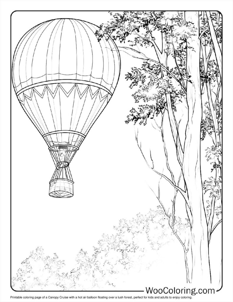 100  Hot Air Balloon coloring pages  Free PDF To Print  - 45