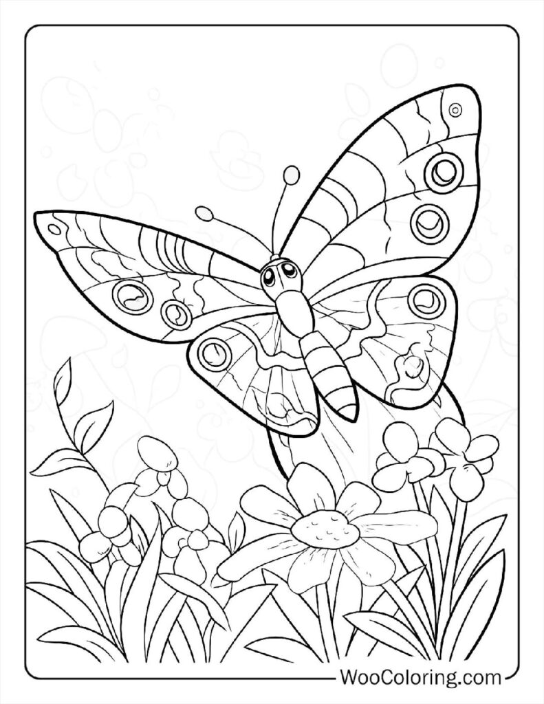 100  Butterfly coloring pages  Free PDF To Print  - 54