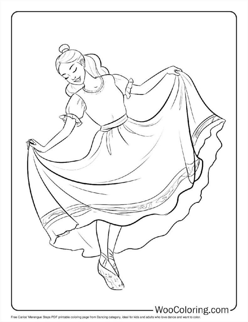 100  Dancing coloring pages  Free PDF To Print  - 77