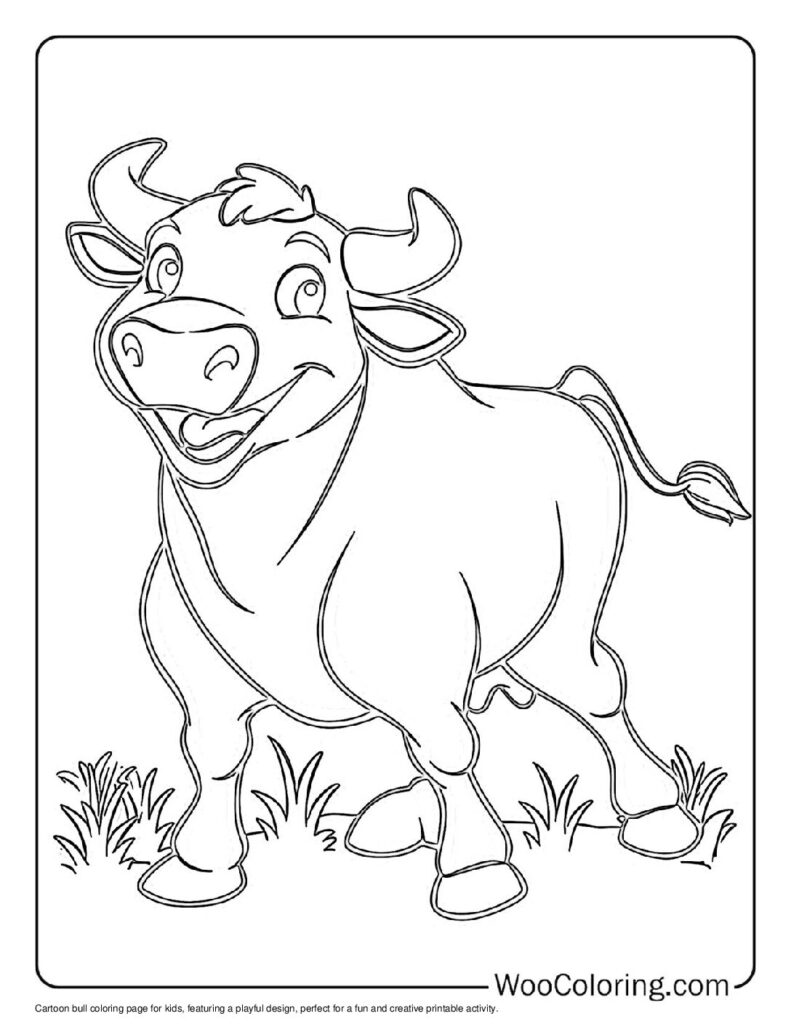 100  Bull coloring pages  Free PDF To Print  - 66