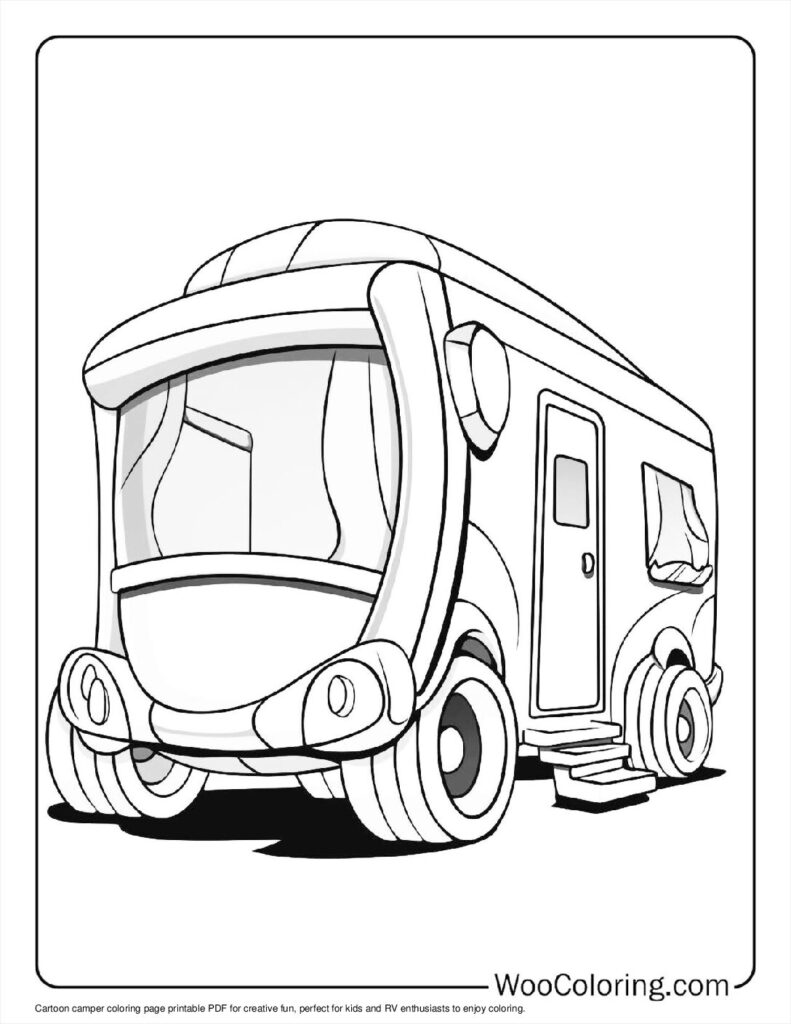 100  Camper   RV coloring pages  Free PDF To Print  - 1