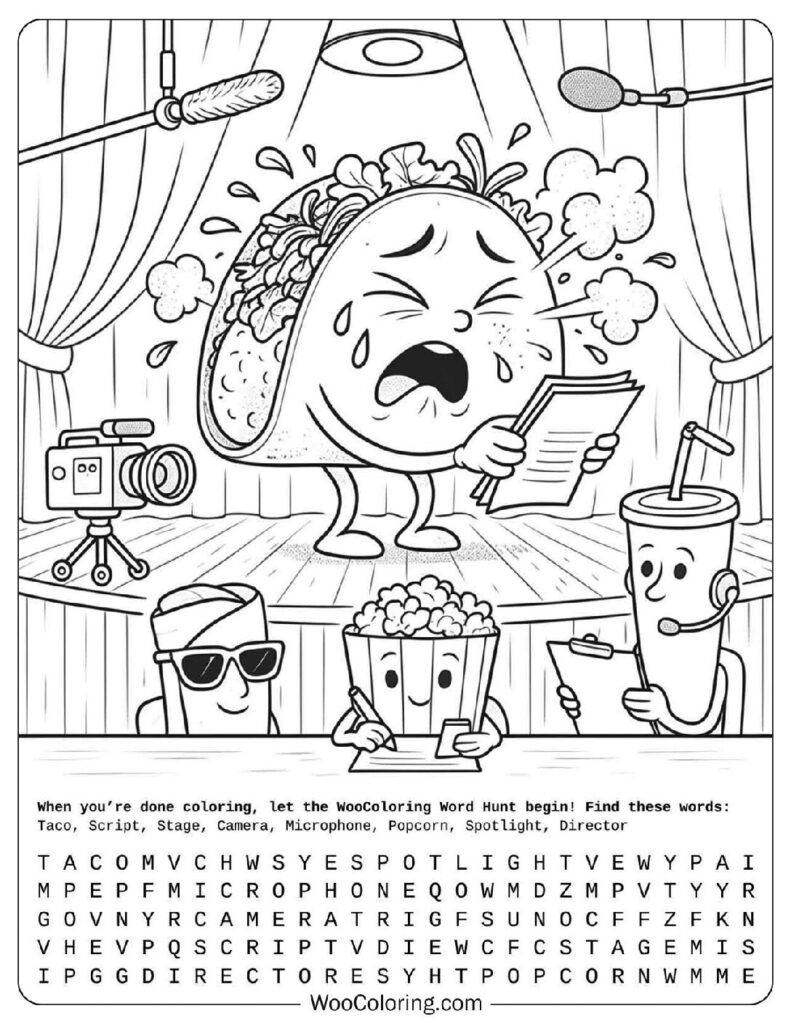 30 Taco Coloring Pages  Free PDF To Print  - 98