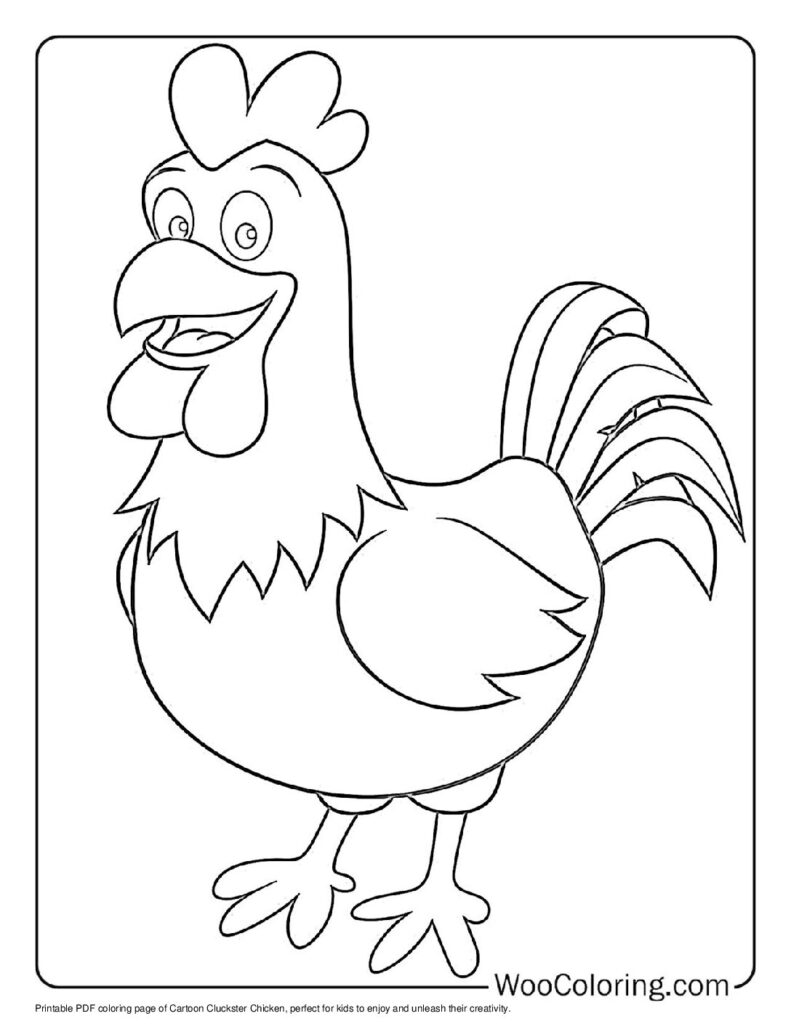 100  Chicken coloring pages  Free PDF To Print  - 73