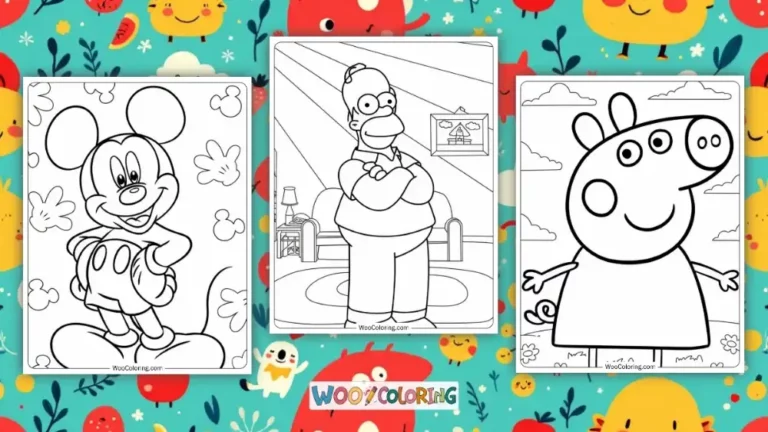 100  Cartoon coloring pages  Free PDF To Print  - 21