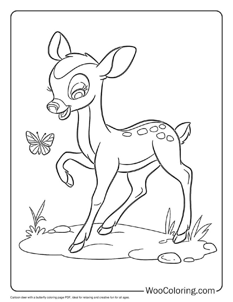 100  Deer coloring pages  Free PDF To Print  - 92