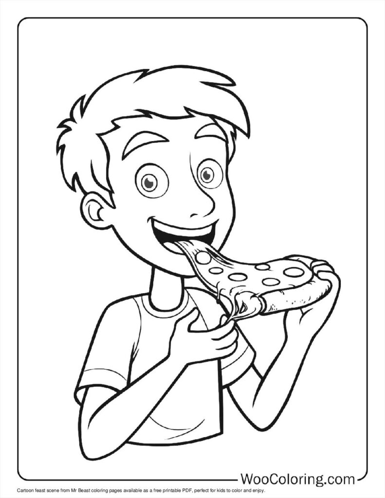 100  Mr Beast coloring pages  Free PDF To Print  - 11
