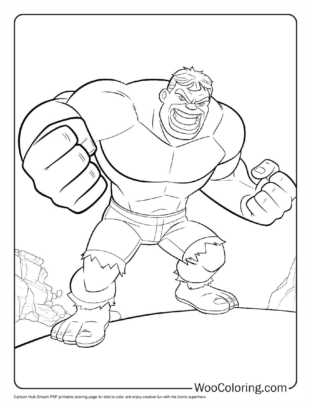 Hulk Pdf Drawing 100+ Hulk coloring pages (Free PDF To Print) | Woo Coloring