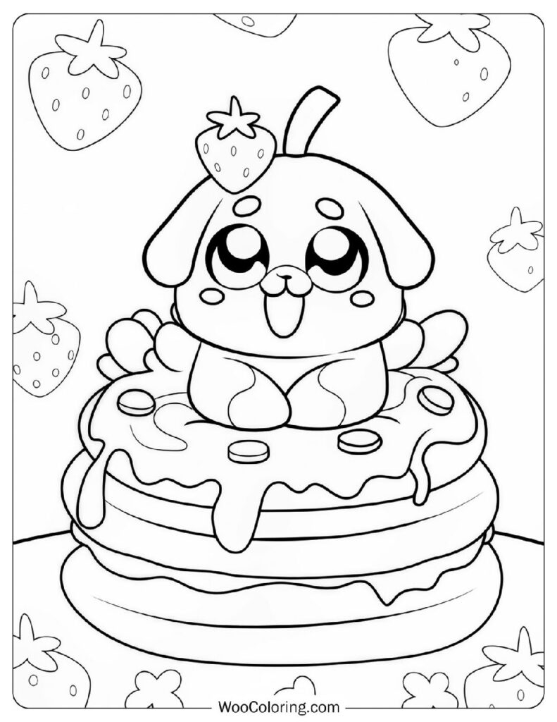 22 Pancake Coloring Pages  Free PDF To Print  - 28