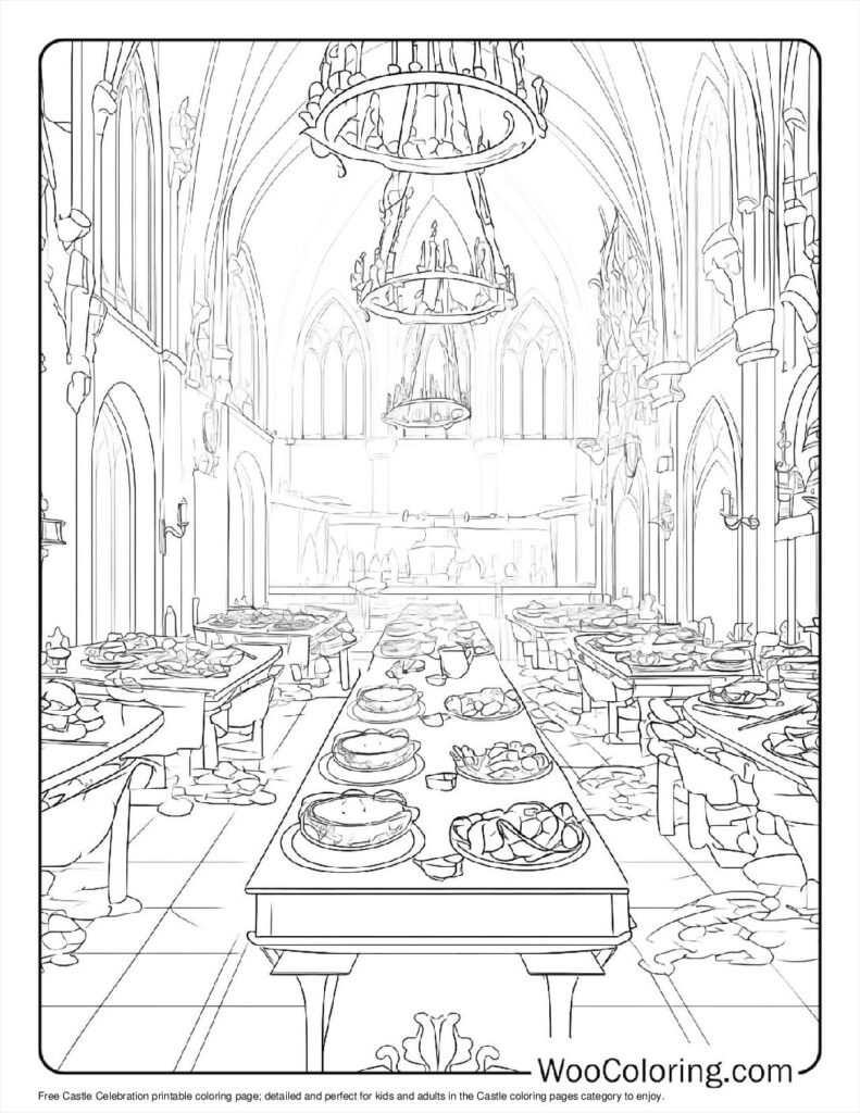 100  Castle coloring pages  Free PDF To Print  - 19