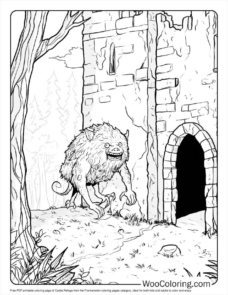 100  Frankenstein coloring pages  Free PDF To Print  - 40