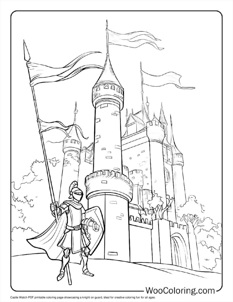 100  Knight coloring pages  Free PDF To Print  - 81