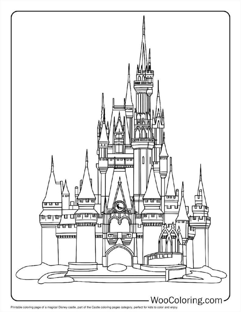 100  Castle coloring pages  Free PDF To Print  - 35