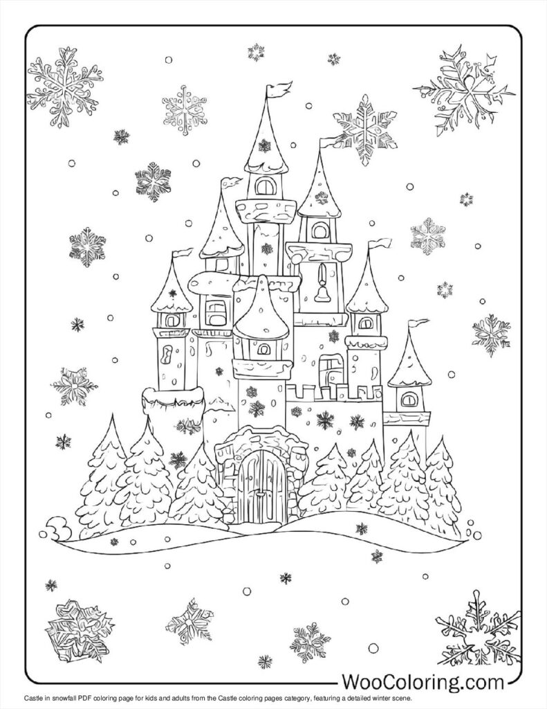 100  Castle coloring pages  Free PDF To Print  - 84