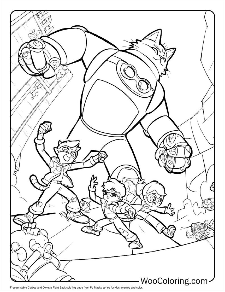 100  PJ Masks coloring pages  Free PDF To Print  - 15