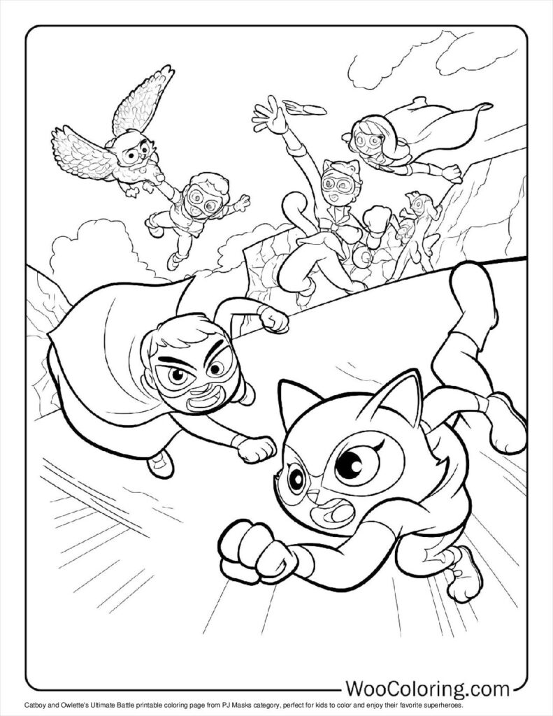 100  PJ Masks coloring pages  Free PDF To Print  - 21