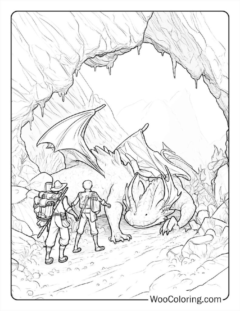 100 Dungeons Dragons coloring pages Free PDF To Print - 56