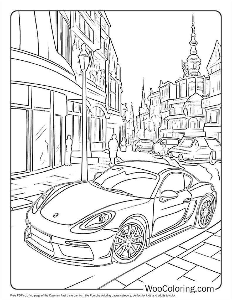 100  Porsche coloring pages  Free PDF To Print  - 61