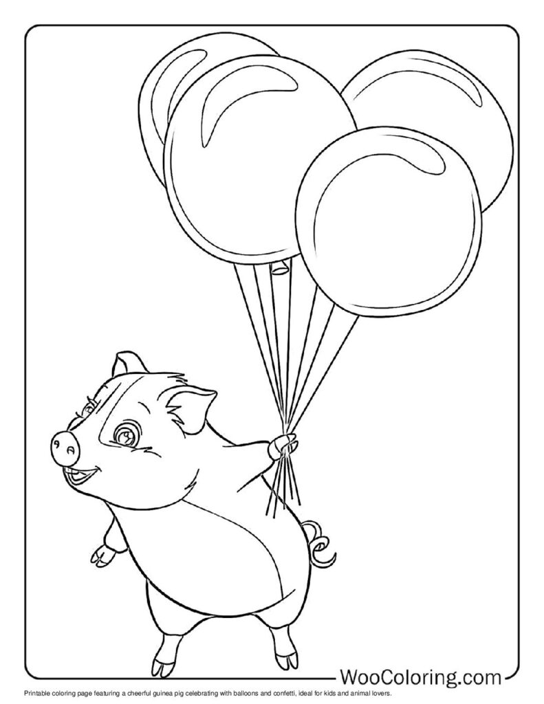 100 Guinea Pig coloring pages Free PDF To Print - 22