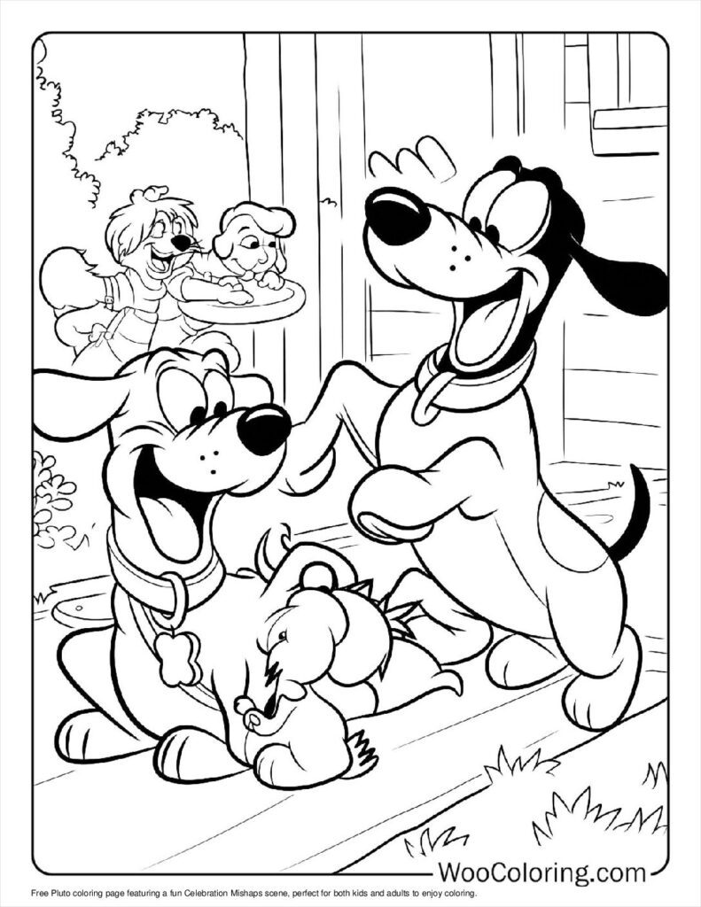 100  Pluto coloring pages  Free PDF To Print  - 95
