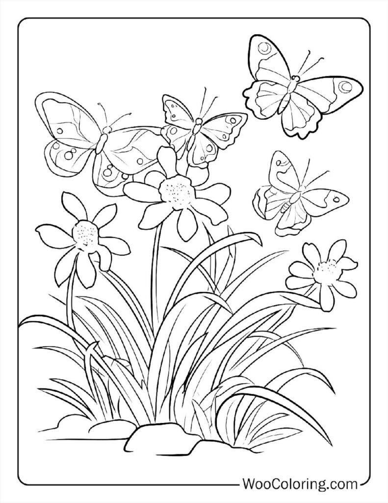 100  Butterfly coloring pages  Free PDF To Print  - 71