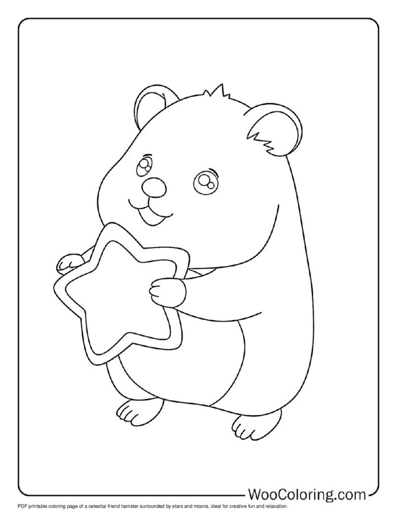 100  Hamster coloring pages  Free PDF To Print  - 25