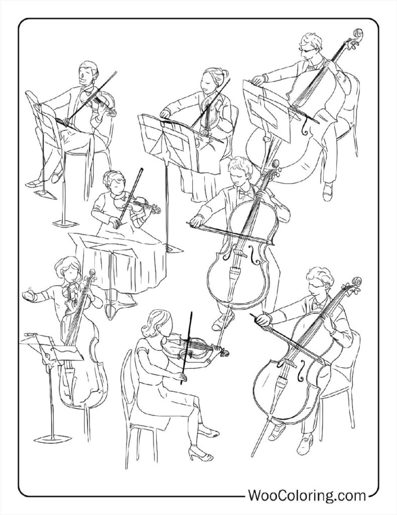 100  Music coloring pages  Free PDF To Print  - 20