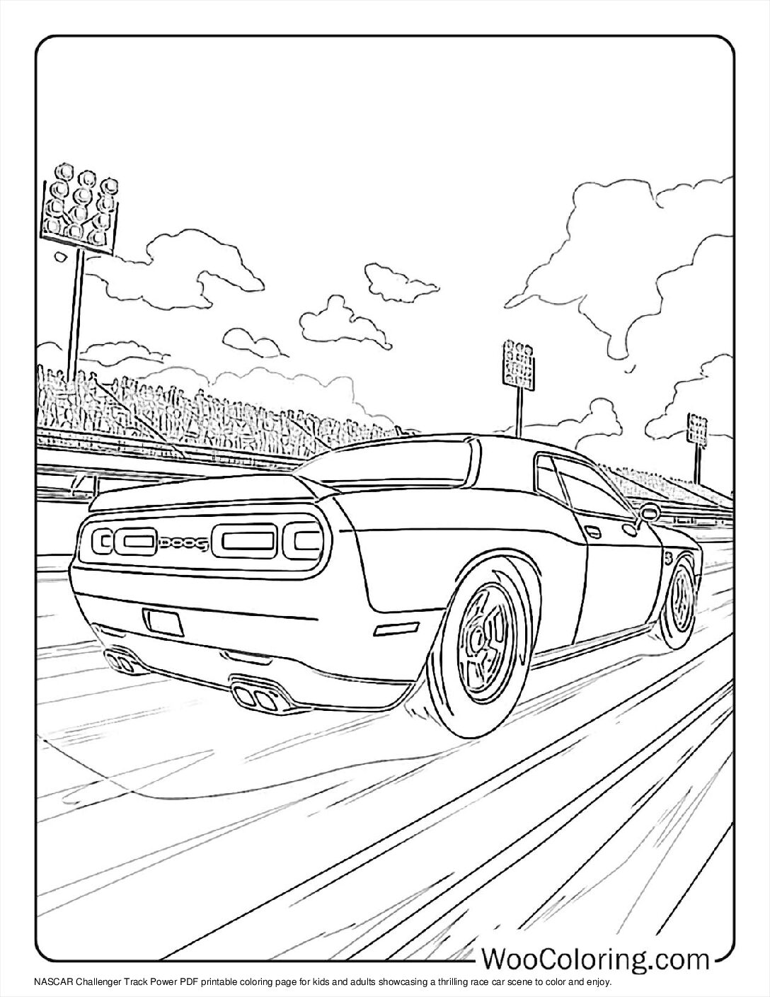 100+ NASCAR coloring pages (Free PDF To Print) | Woo Coloring