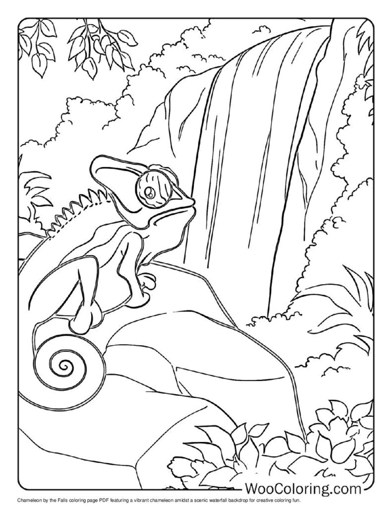 100  Chameleon coloring pages  Free PDF To Print  - 80