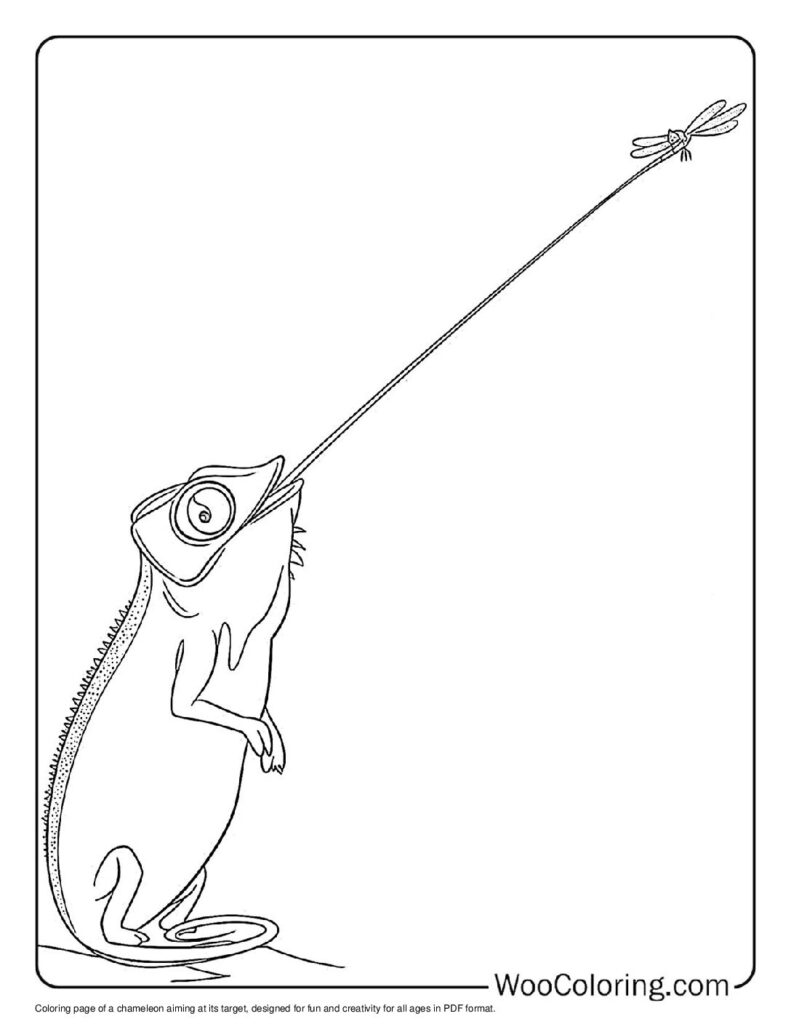 100  Chameleon coloring pages  Free PDF To Print  - 91