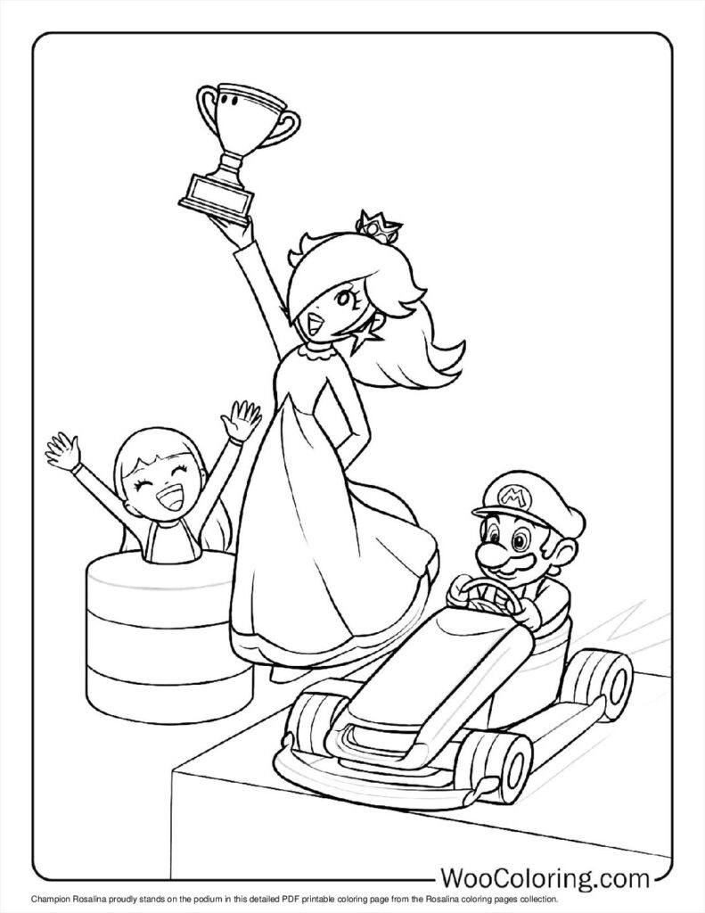 100  Rosalina coloring pages  Free PDF To Print  - 99