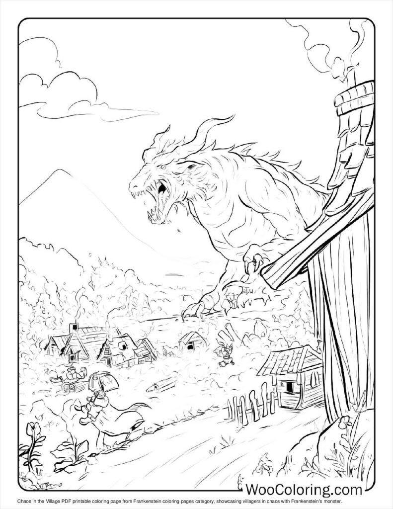 100  Frankenstein coloring pages  Free PDF To Print  - 64