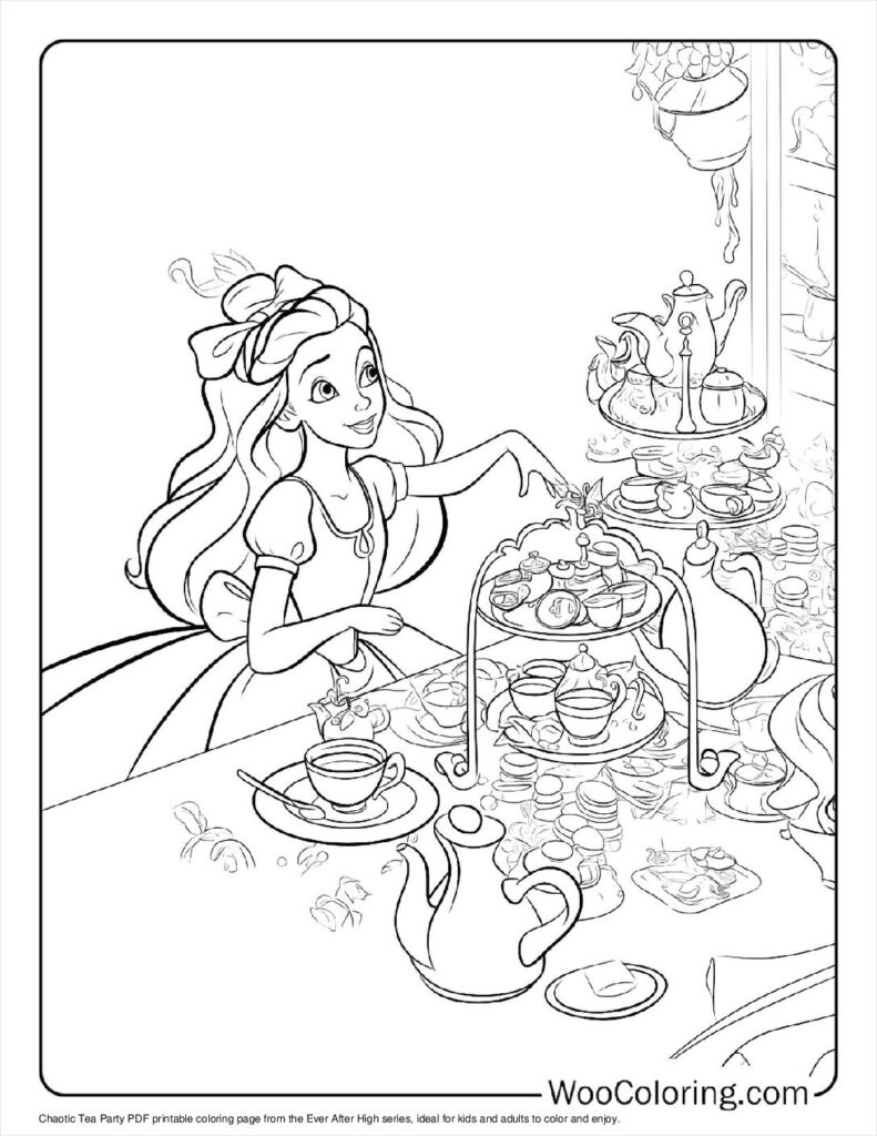 100  Ever After High coloring pages  Free PDF To Print  - 11