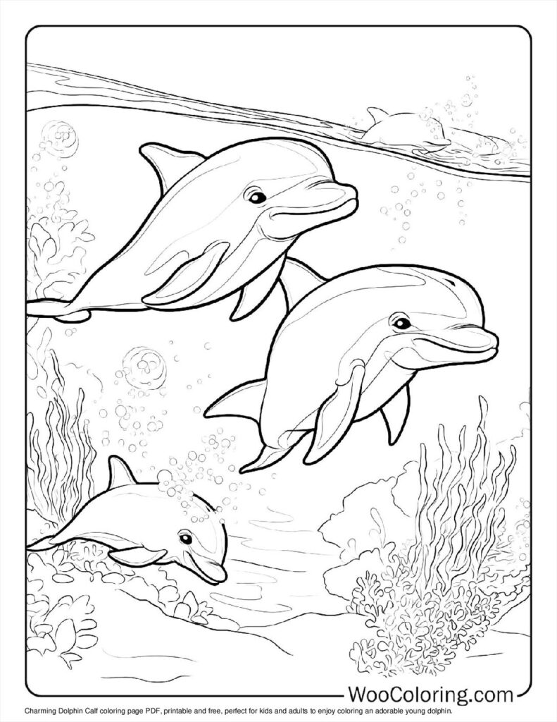 100  Dolphin coloring pages  Free PDF To Print  - 58