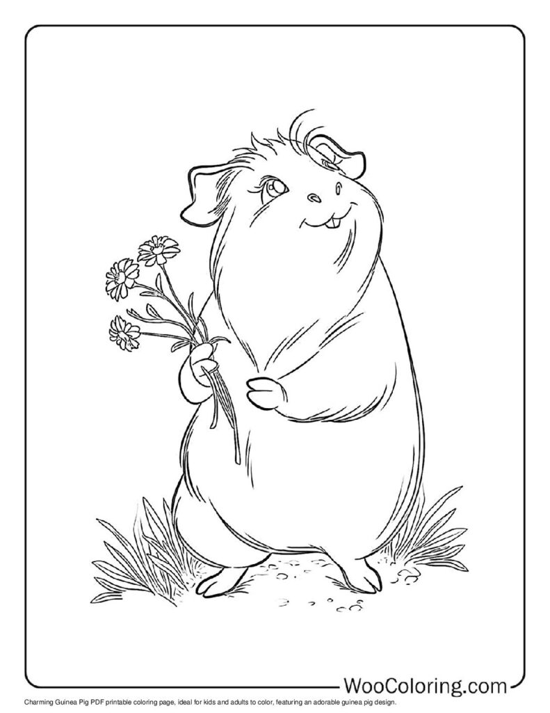 100 Guinea Pig coloring pages Free PDF To Print - 60