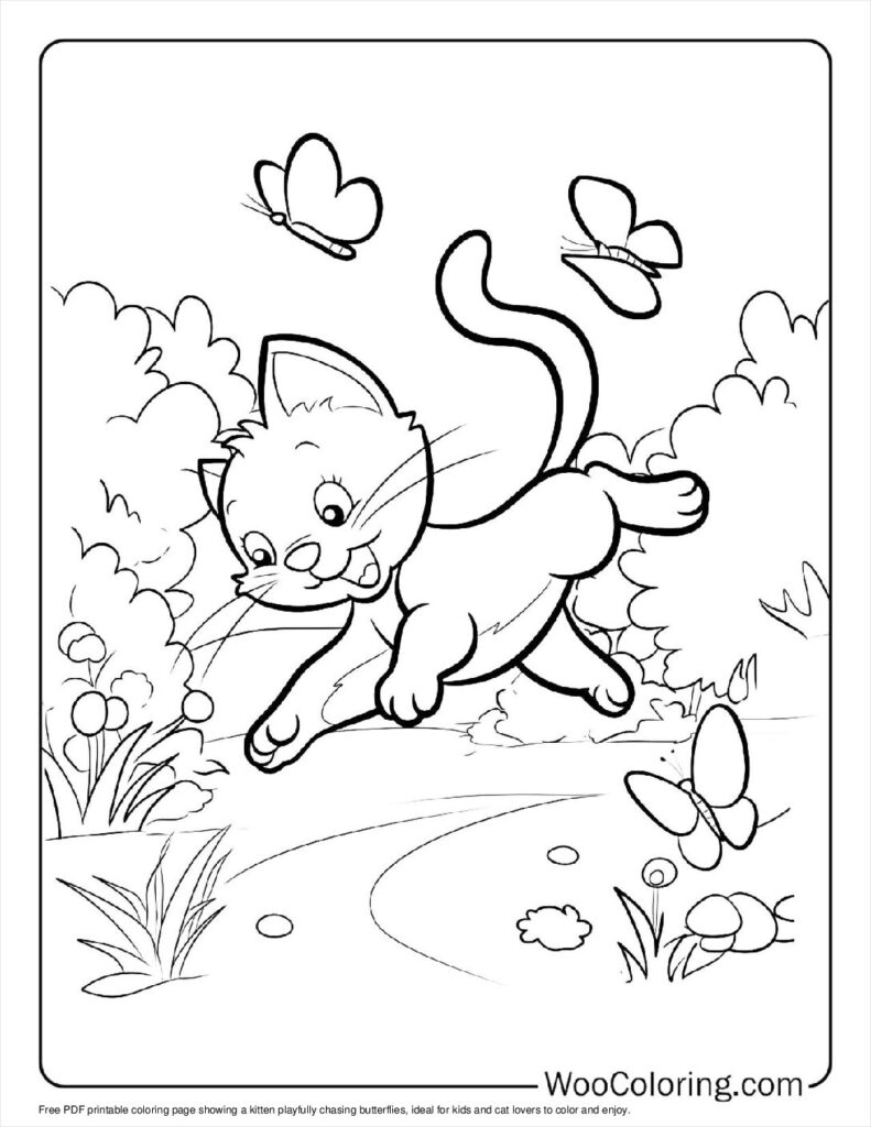 100  Kitten coloring pages  Free PDF To Print  - 95