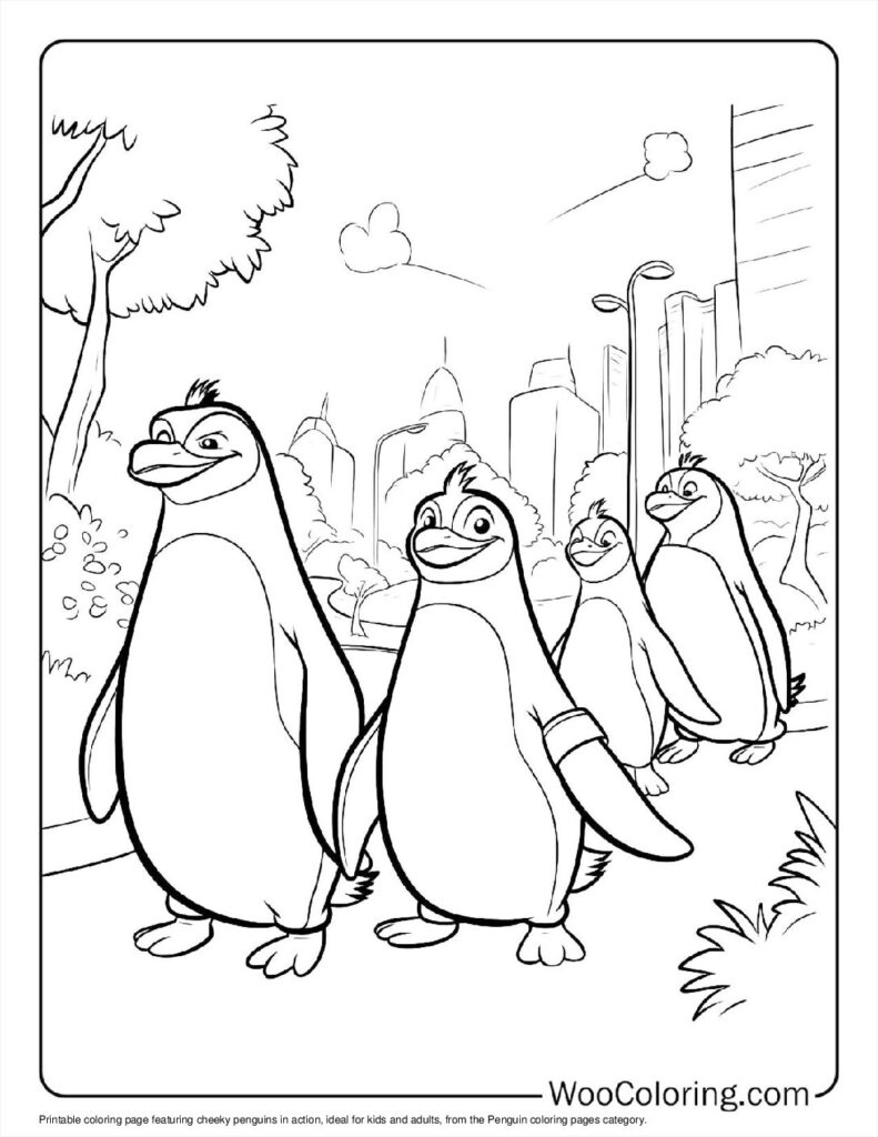 100  Penguin coloring pages  Free PDF To Print  - 55
