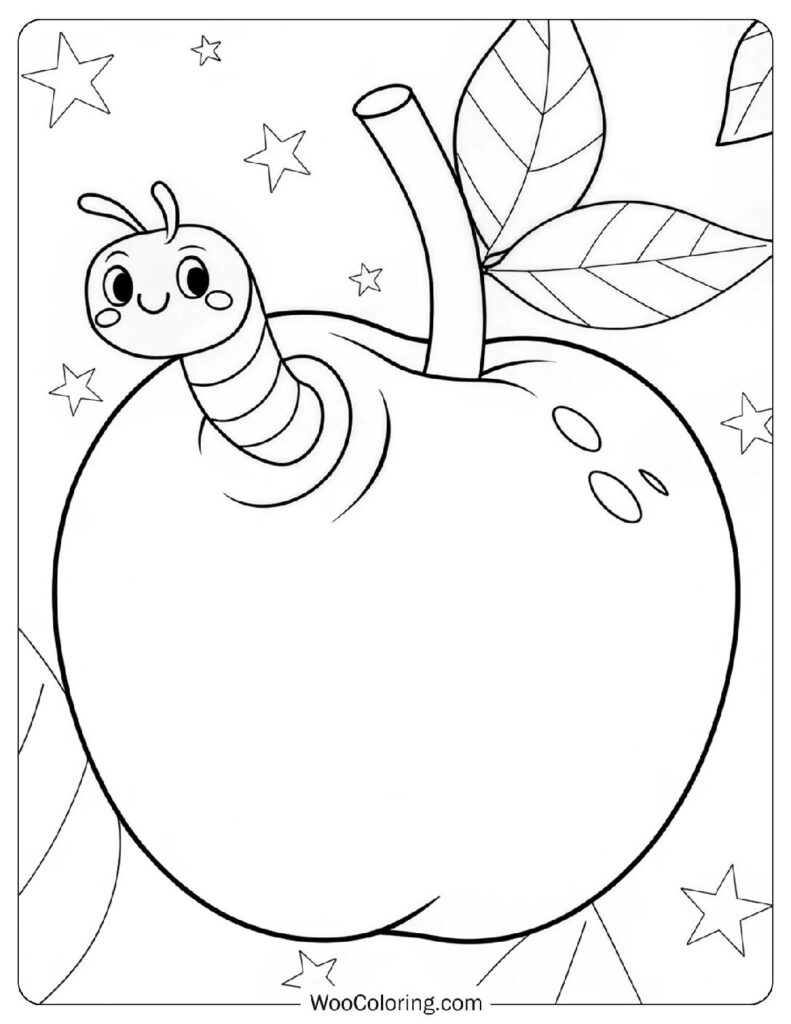28 Apple Coloring Pages  Free PDF To Print  - 45