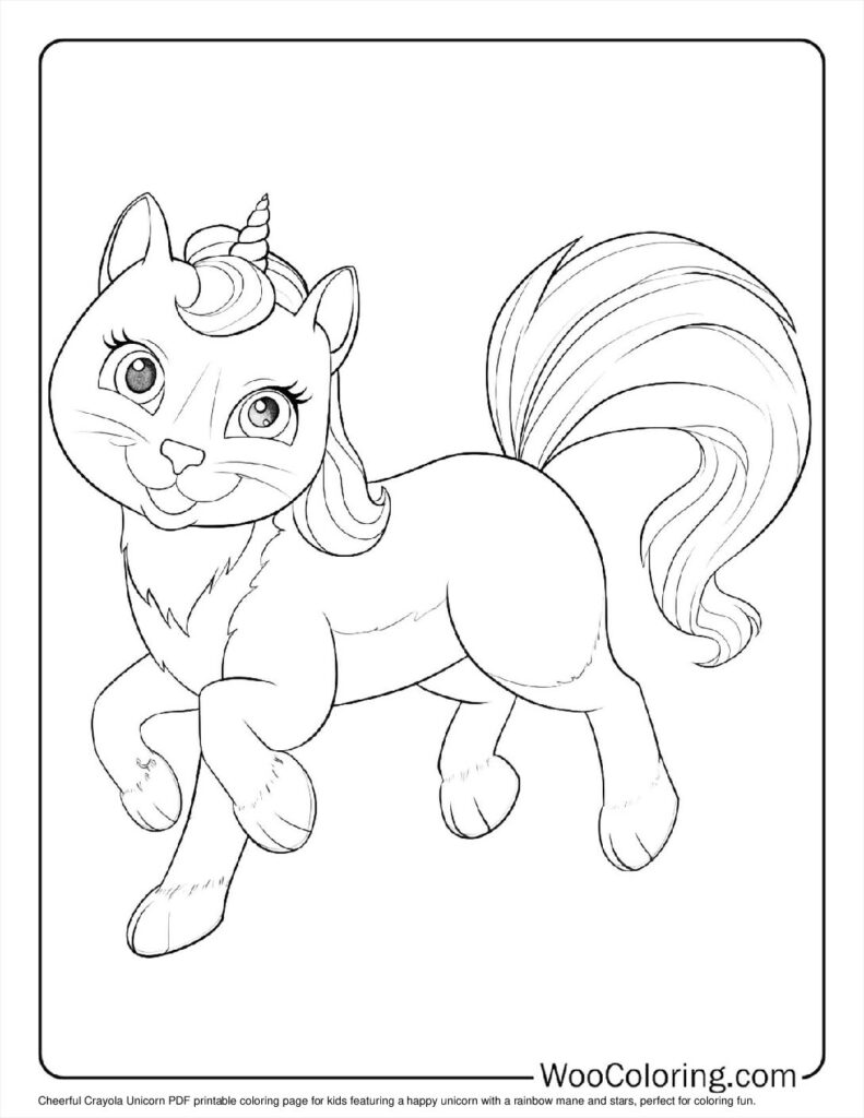 100  Unicorn Cat coloring pages  Free PDF To Print  - 39