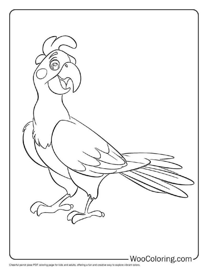 100  Parrot coloring pages  Free PDF To Print  - 75
